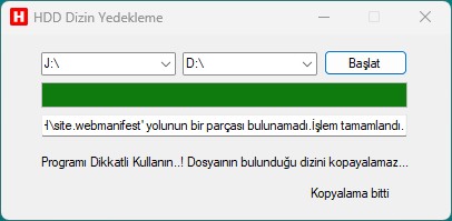 HDD Dizin Yedekleme