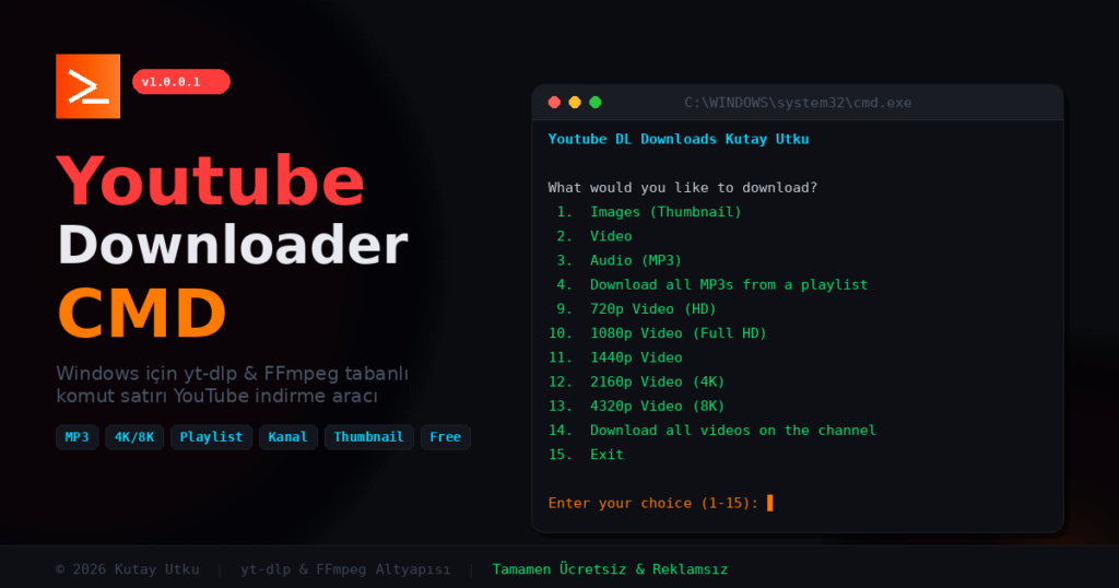 Youtube Downloader Cmd