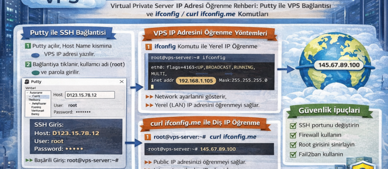 VPS Sunucusunda IP Adresi Nasıl Öğrenilir