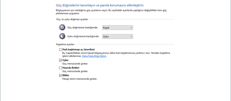 Windows’ta Hızlı Başlatma Nedir ve Nasıl Kapatılır?
