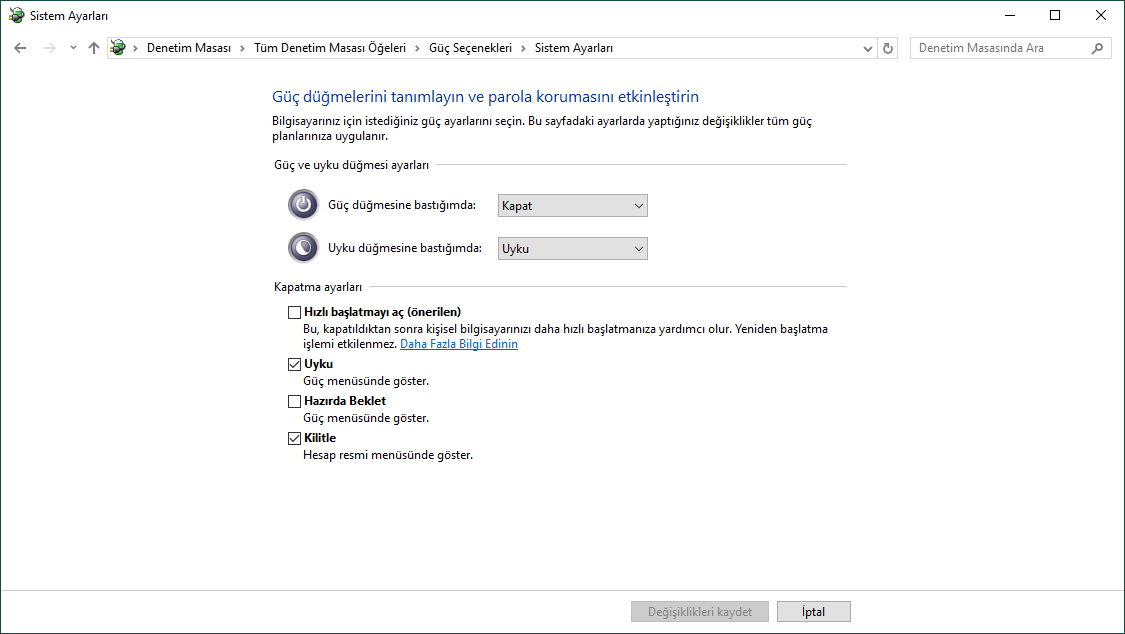 Windows’ta Hızlı Başlatma Nedir ve Nasıl Kapatılır?