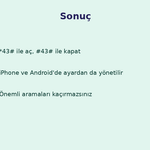 Meşgul Çalmayı Önleme ve Arama Bekletme
