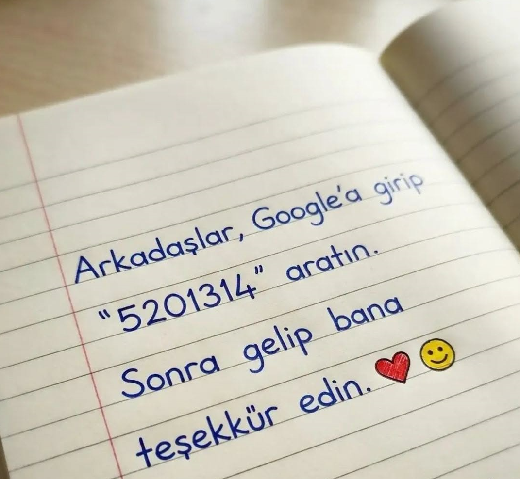 “5201314” Gizemi: Bir Not Defteri Sayfası Neden Viral Oluyor?