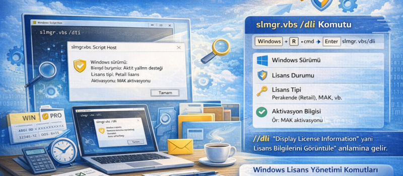 Windows Lisans Durumu Nasıl Kontrol Edilir